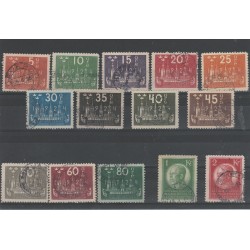 1924 SVEZIA 8 CONGRESSO UPU 14 VAL USATI N° 183A AL 176 MF51893