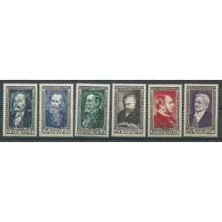 1952 FRANCIA SERIE CELEBRITA DEL XIX SECOLO 6 VALORI NUOVI MNH MF25718