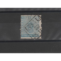 1855 SVEZIA STEMMA N 2 - 1 V USATO MF5181