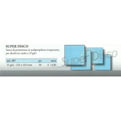 MASTER PHIL 50 TASCHE PROTEZIONE IN POLIPROPILENE TRASPARENTE - DISCHI VINILE 33 GIRI