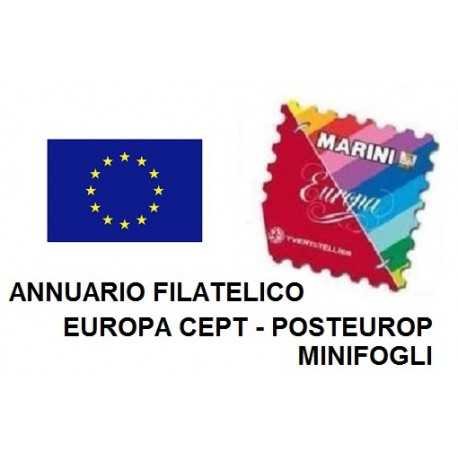 EUROPA CEPT 2000 POSTEUROP MINIFOGLI AGGIORNAMENTO MARINI MOD. EUROPA NUOVI