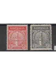 1935 AUSTRALIA 20° ANNIV . ANZAC 2 VAL MNH MF51927