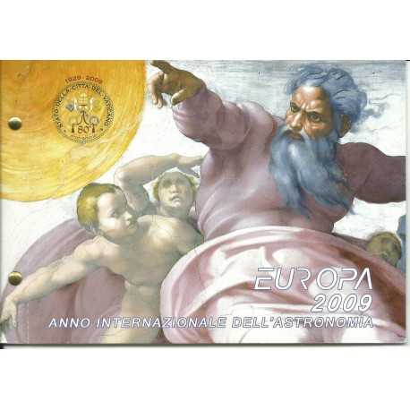 2009 VATICANO 2 EURO ANNO INTERN. ASTRONOMIA BUSTA FILATELICO NUMISMATICA FDC