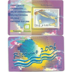 2006 TESSERA FILATELICA AUTOSTRADA DEL SOLE - RICCIONE - MF25755