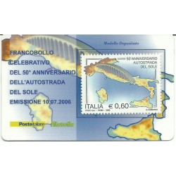2006 TESSERA FILATELICA AUTOSTRADA DEL SOLE MF25754
