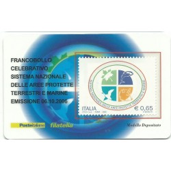 2006 TESSERA FILATELICA SISTEMA NAZIONALE AREE PROTETTE MF25743