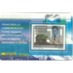 2006 TESSERA FILATELICA CENTENARIO NASCITA DI DINO BUZZATI MF25741