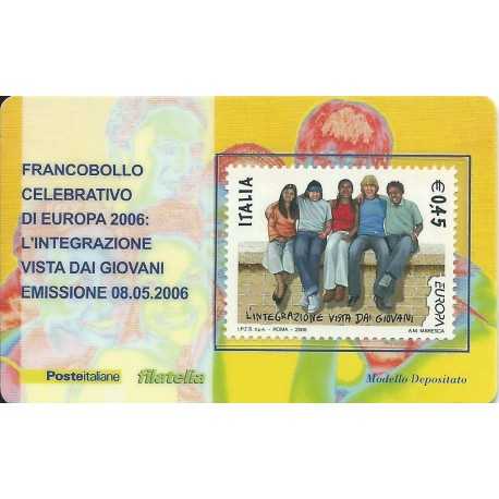 2006 TESSERA FILATELICA EUROPA INTEGRAZIONE 0,45 MF25950