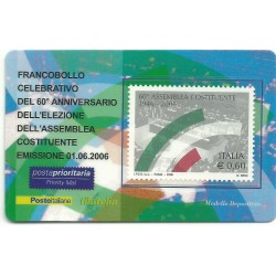 2006 TESSERA FILATELICA 60 ANNIV. ELEZIONE ASSEMBLEA COSTITUENTE MF25953