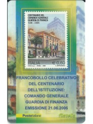 2006 TESSERA FILATELICA COMANDO GENERALE GUARDIA DI FINANZA MF25959
