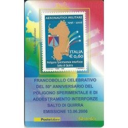 2006 TESSERA FILATELICA 50 ANNIV POLIGONO SPERIMENTALE MF25960