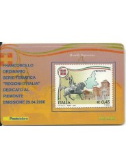 2006 TESSERA FILATELICA REGIONI D'ITALIA - IL PIEMONTE MF25962