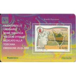 2006 TESSERA FILATELICA REGIONI D'ITALIA - LA TOSCANA MF25963