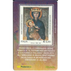 2006 TESSERA FILATELICA IL PATRIMONIO ARTISTICO MARIA SS INCALDANA MF25967