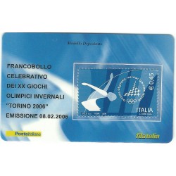 2006 TESSERA FILATELICA XX GIOCHI OLIMPICI INVERNALI TORINO 2006 - 0,45 - MF25972