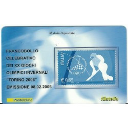 2006 TESSERA FILATELICA XX GIOCHI OLIMPICI INVERNALI TORINO 2006 - 0,65 - MF25973