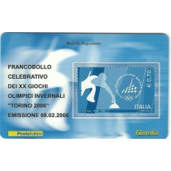 2006 TESSERA FILATELICA XX GIOCHI OLIMPICI INVERNALI TORINO 2006 - 0,70 - MF25974