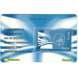 2006 TESSERA FILATELICA XX GIOCHI OLIMPICI INVERNALI TORINO 2006 - 1,00 - MF25977