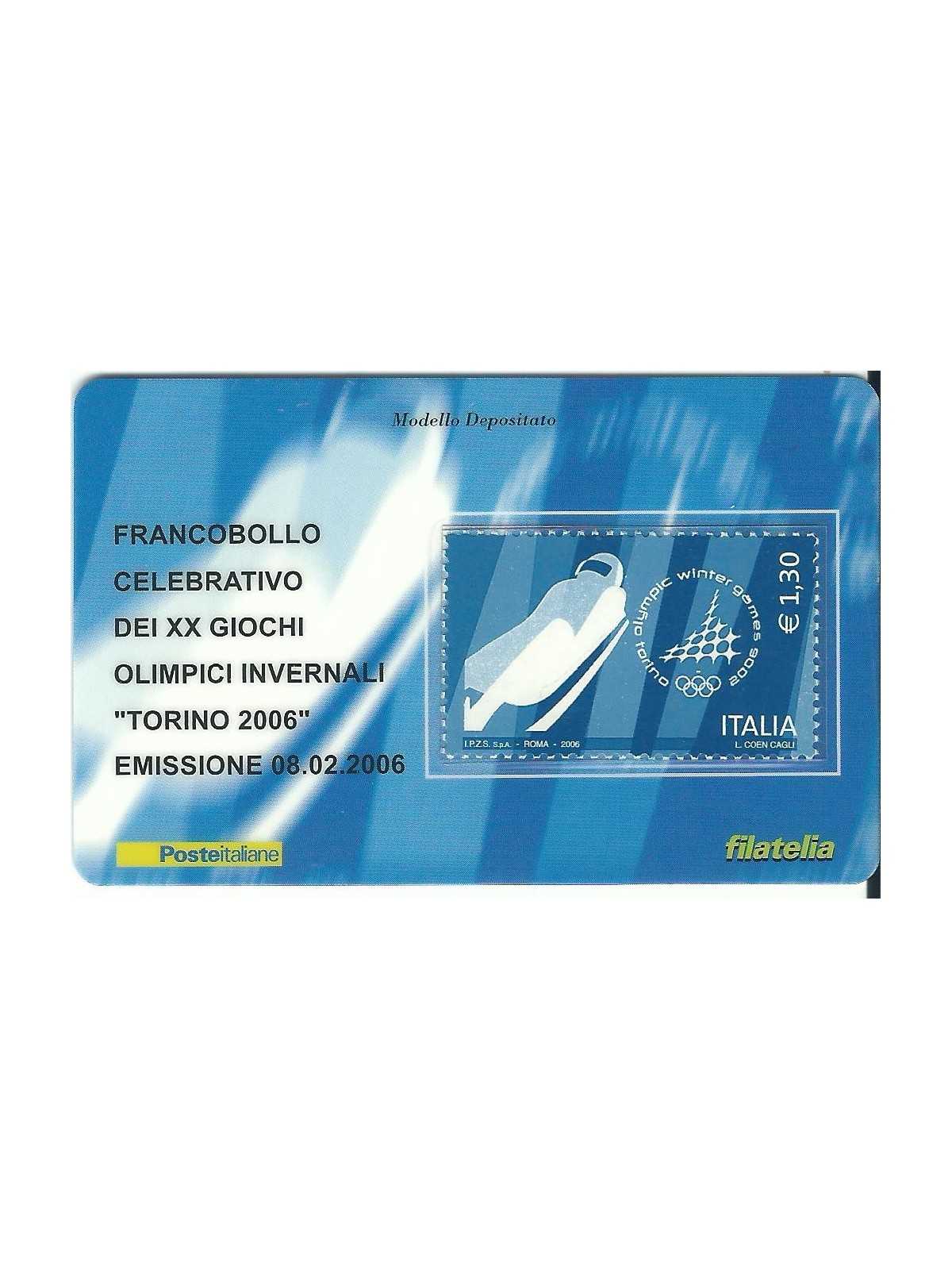 2006 TESSERA FILATELICA XX GIOCHI OLIMPICI INVERNALI TORINO 2006 - 1,00 - MF25977