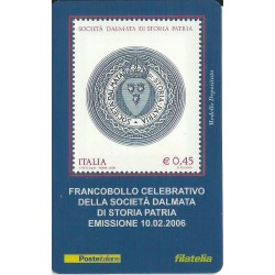 2006 TESSERA FILATELICA SOCIETA' DALMATA DI STORIA PATRIA MF25980