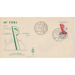 1952 FDC VENETIA ITALIA N. 146 FIERA DI PADOVA NON VIAGGIATA MF52082