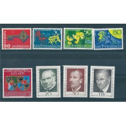1968 LIECHTENSTEIN ANNATA COMPLETA 23 VALORI E 1 BF MNH MF18378