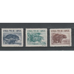 1961 ALBANIA FAUNA 3 V - MNH MF52213