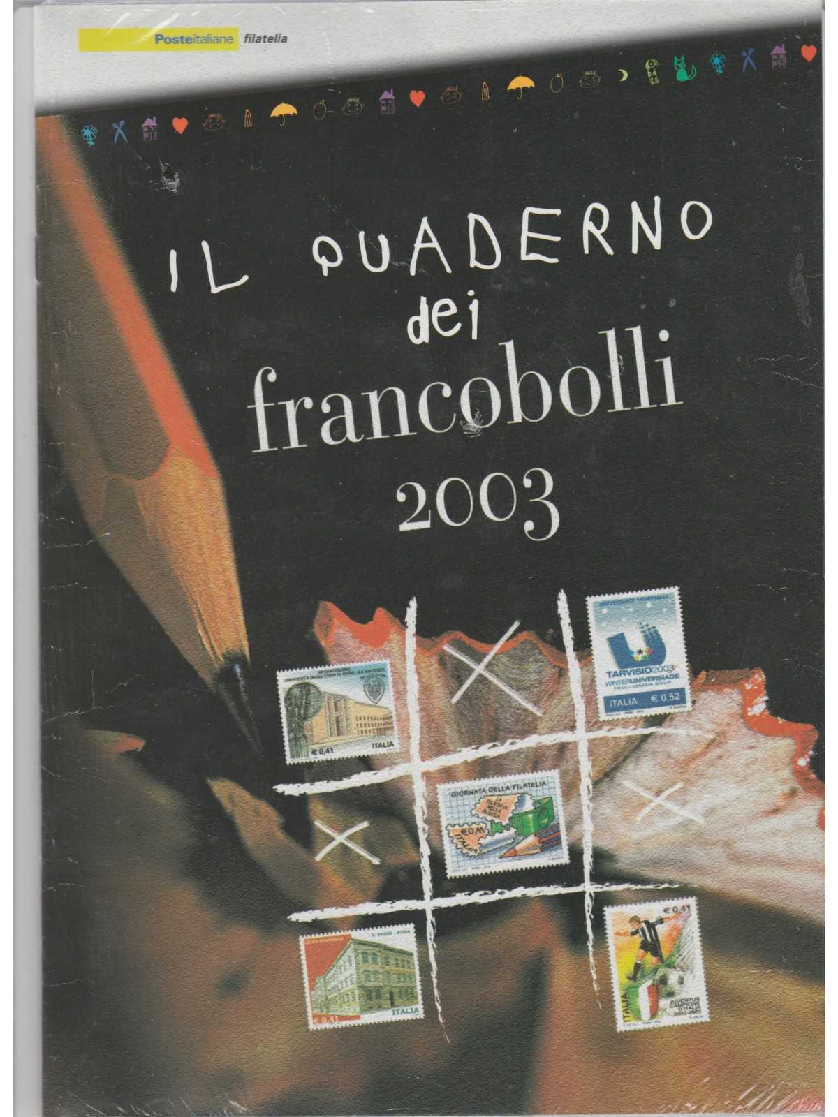 2003 ITALIA REPUBBLICA QUADERNO DEI FRANCOBOLLI COMPLETO