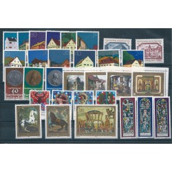 1978 LIECHTENSTEIN ANNATA COMPLETA 31 VALORI MNH MF2612