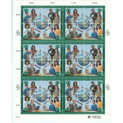 1999 ONU O.N.U. VIENNA 125° ANNIVERS. U.P.U. MINIFOGLIO 1 MF MNH MF26099