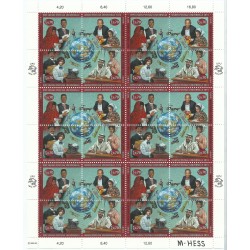 1999 ONU O.N.U. GINEVRA 125° ANNIVERS. U.P.U. MINIFOGLIO 1 MF MNH MF26101