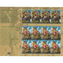 2004 ONU O.N.U. GINEVRA SEIRE DIRITTI DELL'UOMO IN MINIFOGLI 2 MF MNH MF26116