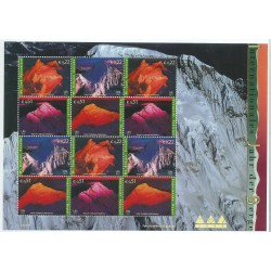 2002 ONU O.N.U. VIENNA ANNO INTERNAZ. MONTAGNA MINIFOGLIO 1 MF MNH MF26110