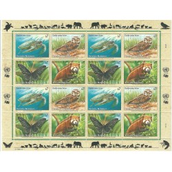 1998 ONU O.N.U. VIENNA PROTEZIONE NATURA MINIFOGLIO 1 MF MNH MF26123