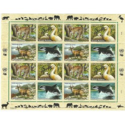 2000 ONU O.N.U. VIENNA PROTEZIONE NATURA MINIFOGLIO 1 MF MNH MF26138