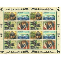 1999 ONU O.N.U. VIENNA PROTEZIONE NATURA MINIFOGLIO 1 MF MNH MF26140