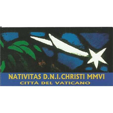 2006 VATICANO VATICAN CITY LIBRETTO NATALE VETRATA S. CONSADORI MF26262