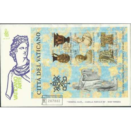 1983 FDC VENETIA 181/bis VATICANO VATICAN CITY ARTE BF VIAGGIATA RACCOMANDATA MF26188