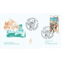 2011 FDC VENETIA 1630 ITALIA FOLCLORE ITALIANO CARNEVALE IVREA MF26316