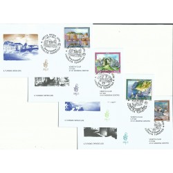 2011 FDC VENETIA 1658 ITALIA IL TURIMO - TURISTICA - 4 BUSTE MF263340