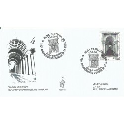 2011 FDC VENETIA 1669 ITALIA 180 ANNIVERSARIO CONSIGLIO DI STATO MF26348
