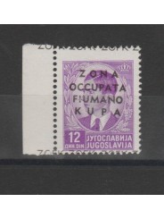 1941 OCCUPAZIONE ZONA FIUMANO KUPA 12 d VIOLETTO 1 VAL MNH N 11 F.TO DIENA MF52373