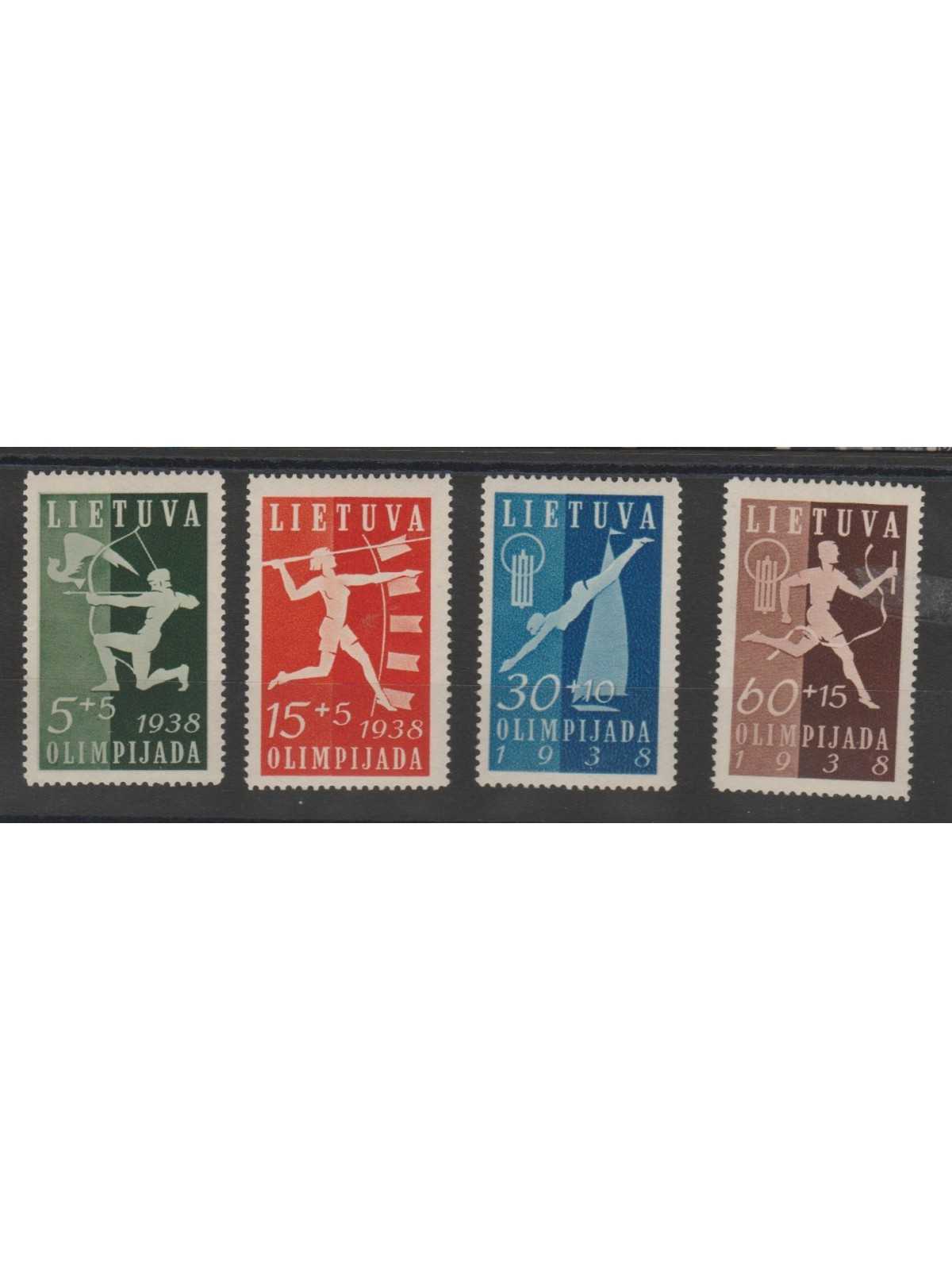 1938 LITUANIA LIETUVA OLIMPIADI LITUANA 4 VAL MLH MF51571