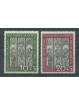 1951 GERMANIA FEDERALE 7 CENT CATTEDRALE DI LUBECCA 2 V MNH MF26500