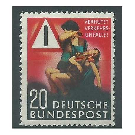 1953 GERMANIA FEDERALE PREVENZIONE INCIDENTI STRADALI MNH MF26558