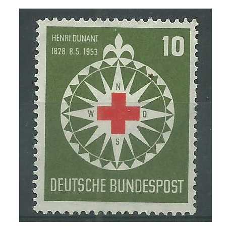 1953 GERMANIA FEDERALE HENRI DUNANT CROCE ROSSA MNH MF26563
