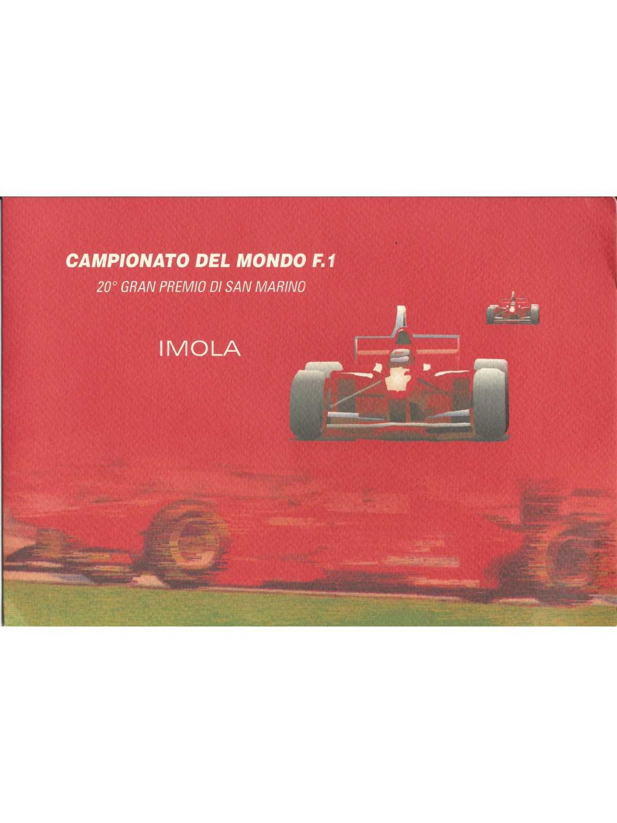 2000 ITALIA REPUBBLICA FOLDER CAMPIONATO DEL MONDO DI F1 IMOLA MF26844