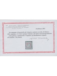 1885 MONACO EFFIGIE CARLO III 5 FR UN VAL USATO UNIF N 10 MF52906
