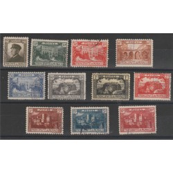 1922 MONACO EFFIGIE E VEDUTE 11 VAL USATI MF52736