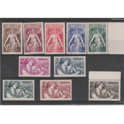 1941 MONACO BENEFICENZA 10 VAL MNH MF 52904